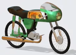 Cafe racer half fairing