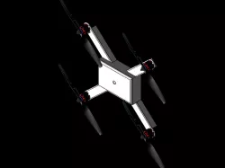 Composite quadcopter frame (S-class glass fiber)