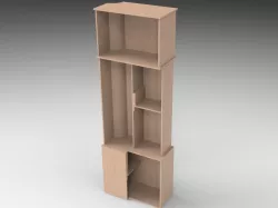 Corner custom coat and shoe storage