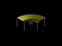 Curve roller conveyor