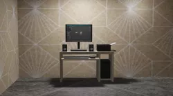 Desktop with computer