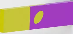 Divide in half with an elliptical spike Divide