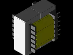 EE-55 Ferrite vertical transformer 12 pins