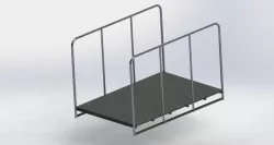 Fabric steel bin