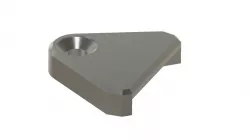 Fixation for glass/mirror wall mount