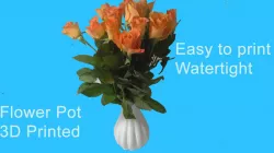 Flower pot watertight
