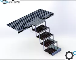 Foldable stair mechanism