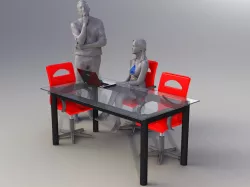 Glass (office) table