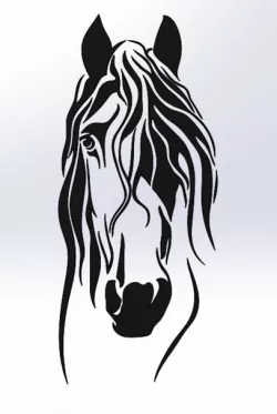 HEAD HORSE LASER CUT