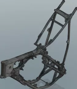 Honda cr125 frame 3D scan