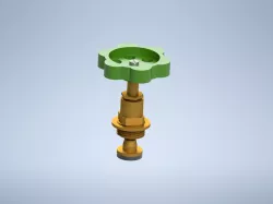 Hydraulic poppet valve head