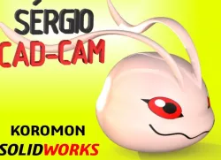 Koromon - Digimon 3D -Sérgio CAD CAM