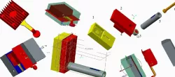 Manufacturing /Mould/Mold cavity pressure die casting with shot sleeve method/ Creo