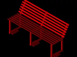 Metal seat bench