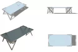 Modular Table - Steel and Glass