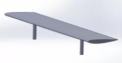 NACA 2412 rear wing for cars