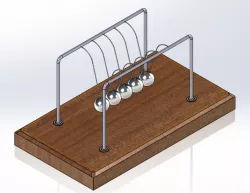Newton's Cradle W/ Motion Study (Elastic Collision)