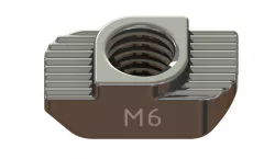 Nut, M6, t-slot, drop-in, hammer nut, for 30x30 extrusion