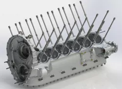 Packard V-1650-7 Merlin Upper Crankcase Assembly