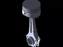 Piston with Connecting Road Assembly