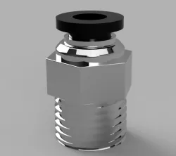 Push-To-Connect Connector 1/4 MNPT x 6mm