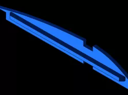 RC plane wing rib template