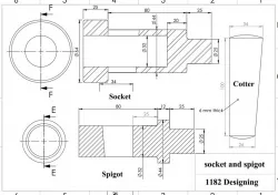 socket and spigot cotter joint