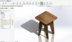 SolidWorks 3D Modeling_Side Table