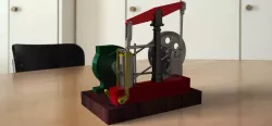 Steam Engine with Horizontal Beam
