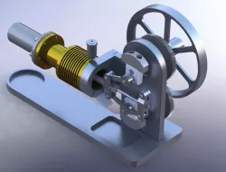 Stirling Engine Practice Drawing