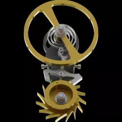 Swiss Lever Watch Escapement Model