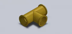 T-Brass Bathroom Pipe Fittengs.