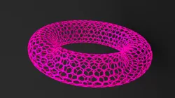 Torus with hexagonal mesh