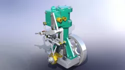 Vertical Steam Engine