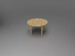 WOOD OAK 4 LEGS TABLE.