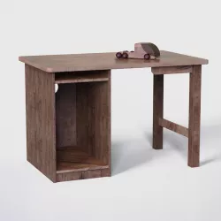 Wooden desk.