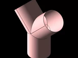 Y shaped pipe