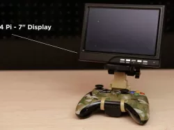 3D Printed Pi Monitor Game Controller Mount