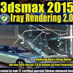 3ds max 2015 Iray Rendering e String Option vol 2 cd front 3D model