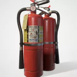 ABC Dry Chemical Fire Extinguisher 10 lb Low-poly  3D model