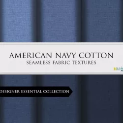 American Navy Cotton Fabrics Seamless Textures Set Texture