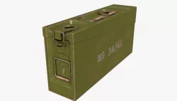 AMMO BOX GERMAN WW2 GREEN 3D model