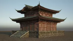 Ancient Architecture Ancient Building Palace Low-poly  3D model