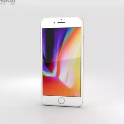 Apple iPhone 8 Gold 3D model