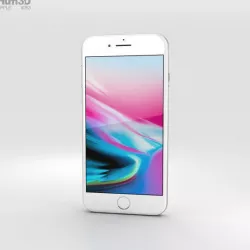 Apple iPhone 8 Silver 3D model
