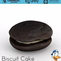 Biscuit Cake 3D model