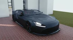 BLENDER EEVEE Brandless Sports GT  Low-poly  3D model