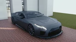 BLENDER EEVEE Brandless Sports GT  Low-poly  3D model