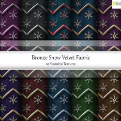 Bronze Snow Velvet Fabrics Seamless Textures Set Texture