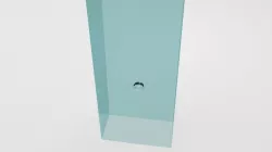 Bubble rising simulation rendered with Blender